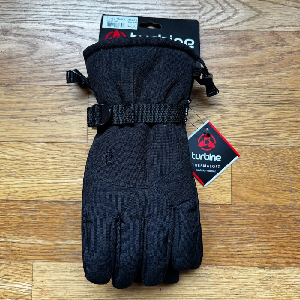 Turbine Black Winter Gloves